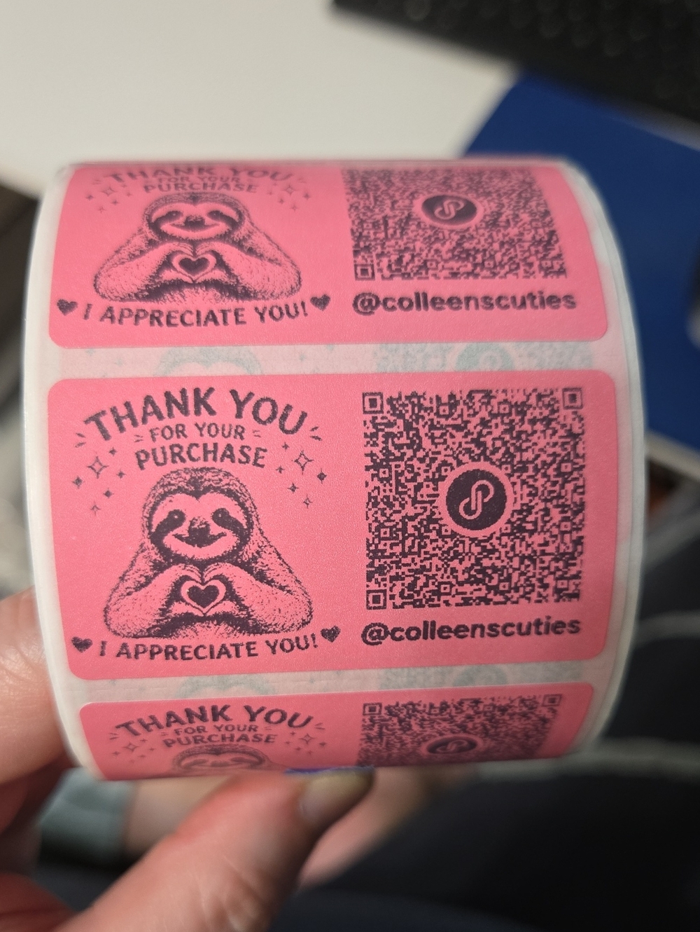 BUY NOW! Custom 100 Thermal Labels Available in Different Colors  "2.25x1.25" - Picture 4 of 16